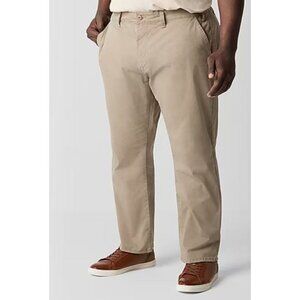 NWOT Mutual Weave Standard Chino Mens Relaxed Fit Big and Tall Flat Front Pant W